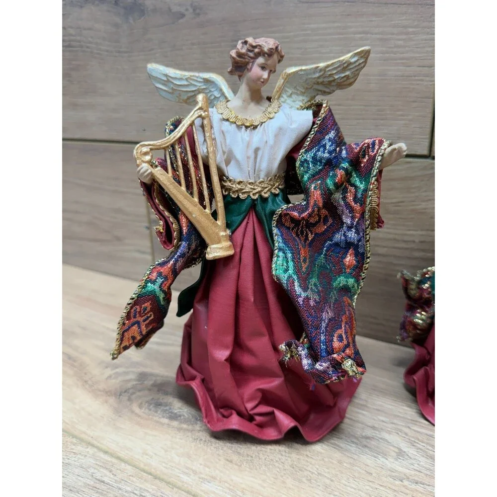 Fabric Mache Christmas Angels 8